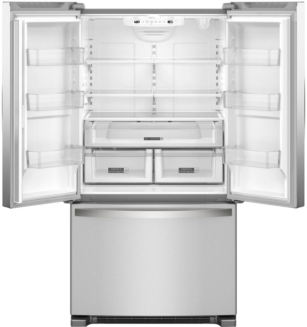 Whirlpool - 25.2 Cu. Ft. French Door Smart Refrigerator with Elevated Deli Drawer - Stainless Steel_4