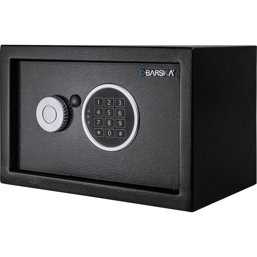 Barska - 0.41 Cu. Ft Compact  Digital Keypad Security Safe - Black_0