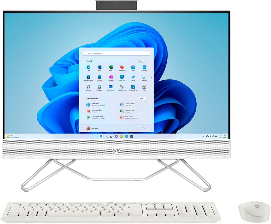 HP - 23.8" Full HD Touch-Screen All-in-One - Intel Core i5 - 8GB Memory - 512GB SSD - Starry White_0