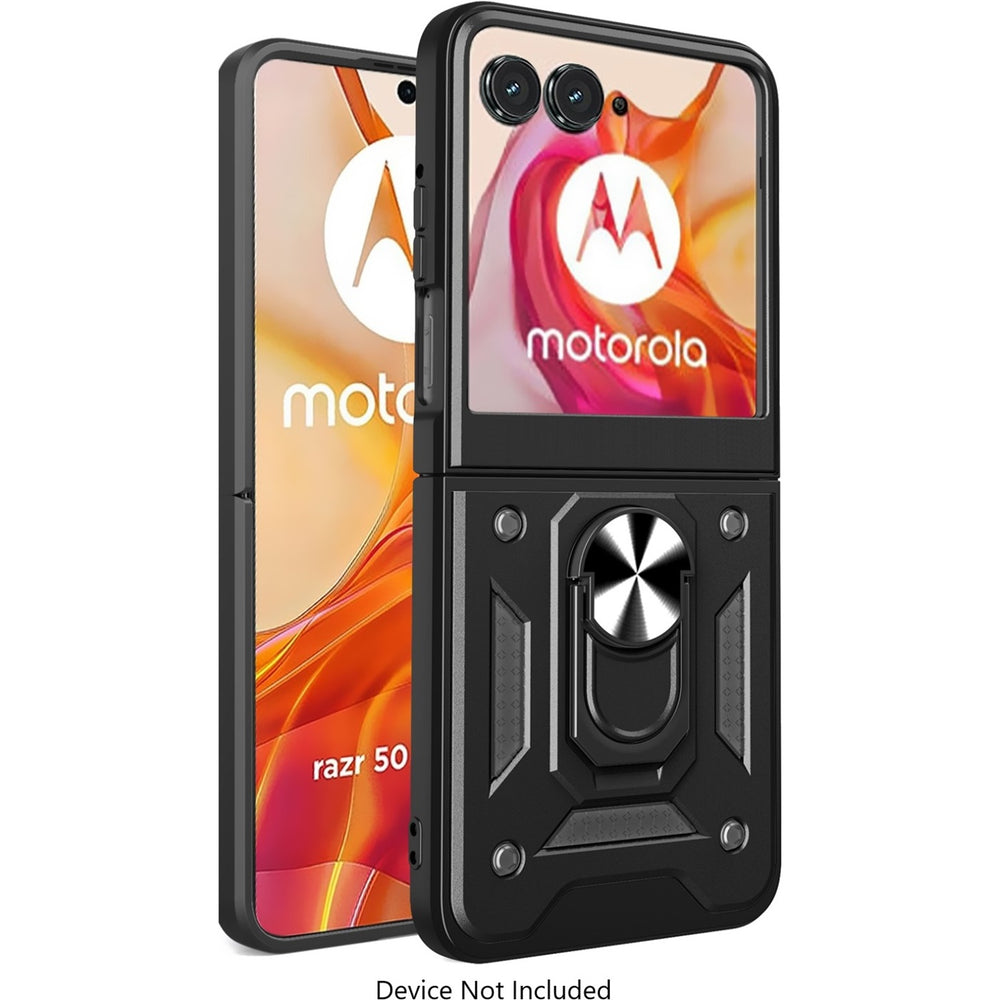 SaharaCase - Raider Series Kickstand Case for Motorola Razr+ (2024) - Scorpion Black_1