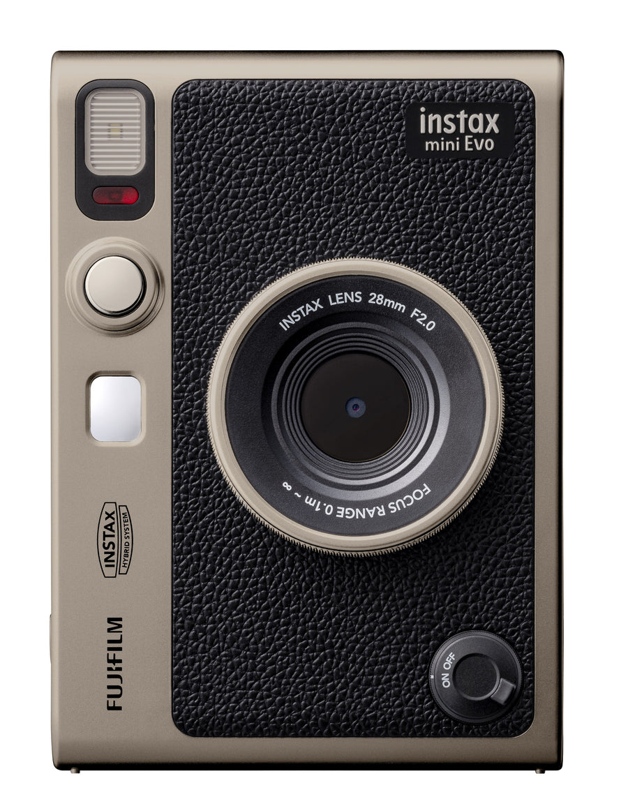 Fujifilm - INSTAX MINI EVO Instant Film Camera Bundle - Titanium Gold_0