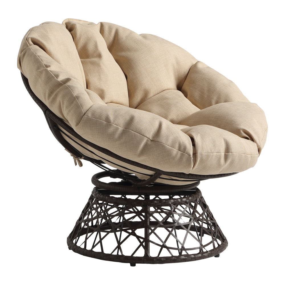 OSP Home Furnishings - Papasan Chair - Cream_1