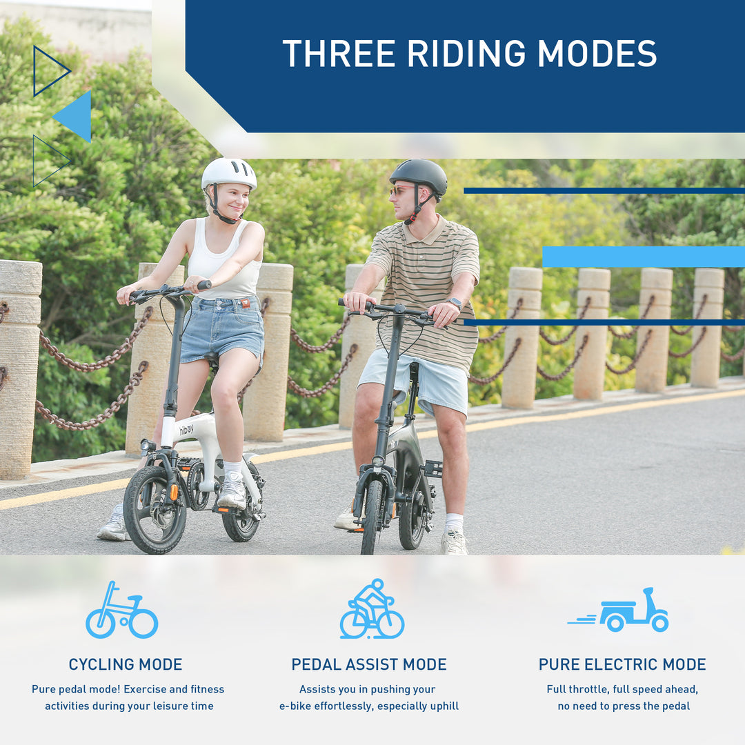 HiBoy - C1 Electric Bike w/ 43.5 mi Max Operating Range & 20 mph Max Speed - White_9