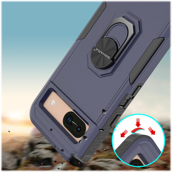 SaharaCase - Raider Series Kickstand Case for Google Pixel 8a - Desert Blue_6