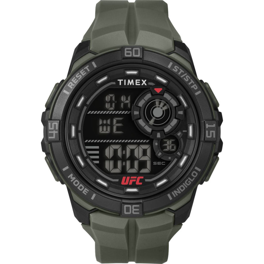 Timex Men's UFC Rush 52mm Watch - Green Strap Digital Dial Black Case - Green_0