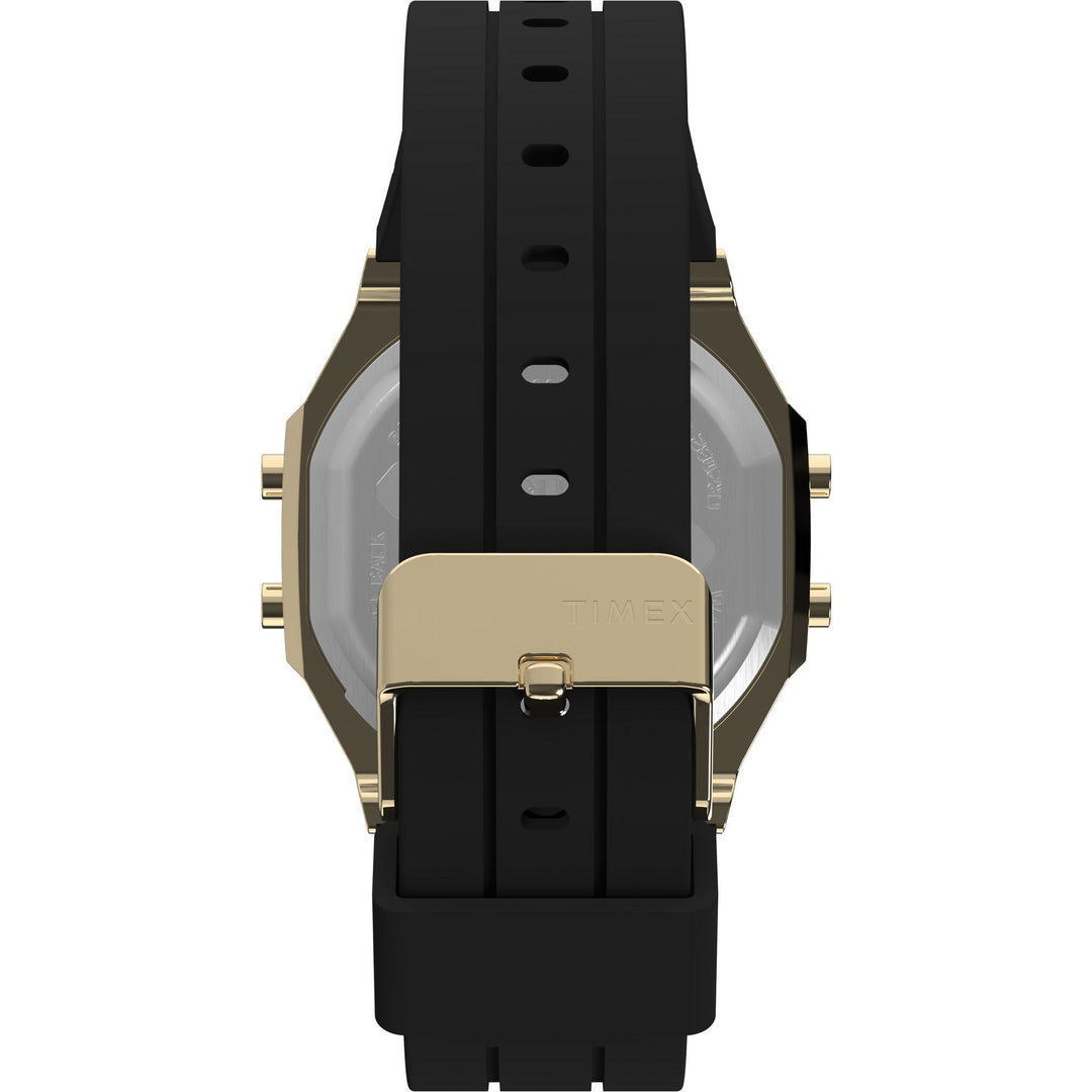 Timex Unisex Activity Tracker 40mm Watch - Green Strap Digital Dial Gold-Tone Case - Green_1