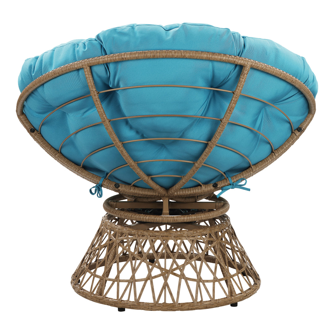 OSP Home Furnishings - Papasan Chair - Blue_4