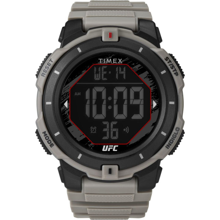 Timex Men's UFC Rumble 50mm Watch - Tan Strap Digital Dial Black Case - Tan_0