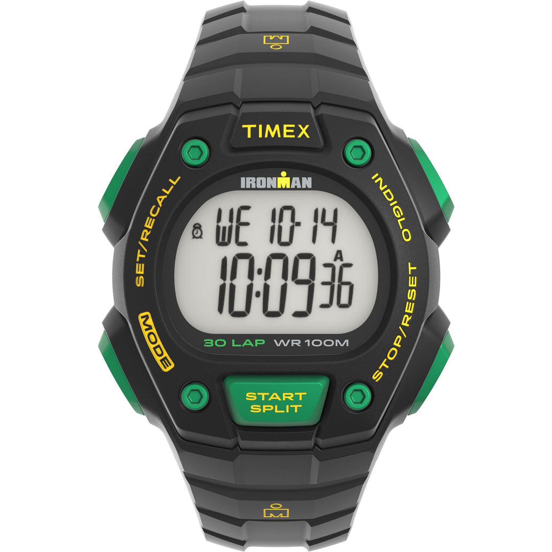 Timex Men's Ironman Classic 30 41mm Watch - Black Strap Digital Dial Black Case - Black_0
