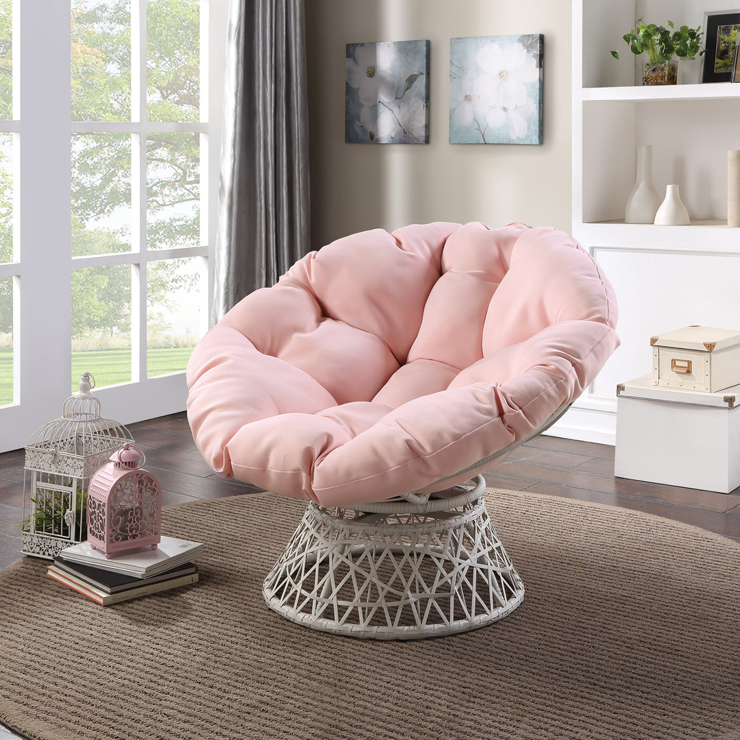 OSP Home Furnishings - Papasan Chair - Pink_4