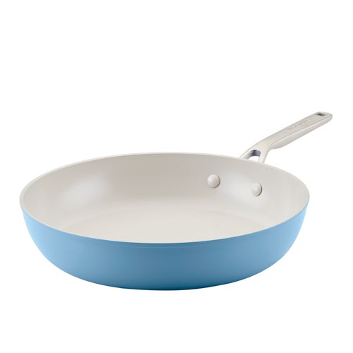 12.25" Hard Anodized Ceramic Nonstick Frying Pan, Blue Velvet_0