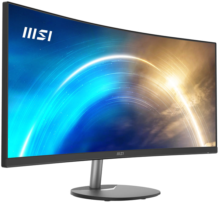 MSI - Pro MP341CQ 34" LCD QHD 100Hz 1ms FreeSync Monitor ,Built-in Speakers (DisplayPort, HDMI ) - Matte Black_1