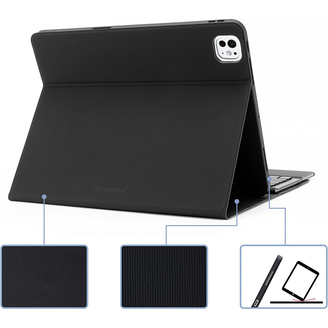 SaharaCase - Navigate Series Keyboard Case with Track Pad for Apple iPad Pro (M4) 11" 2024 - Black_2