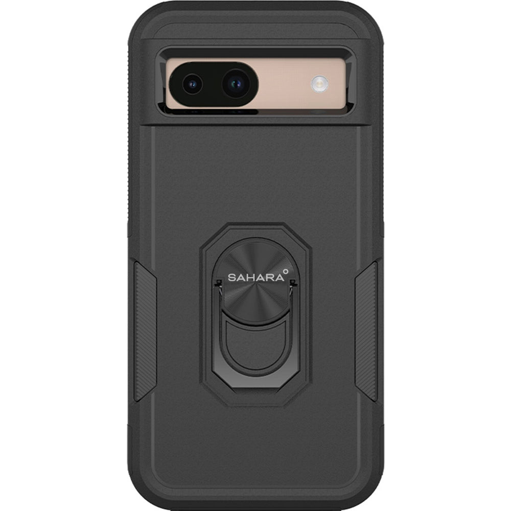 SaharaCase - Raider Series Kickstand Case for Google Pixel 8a - Scorpion Black_1