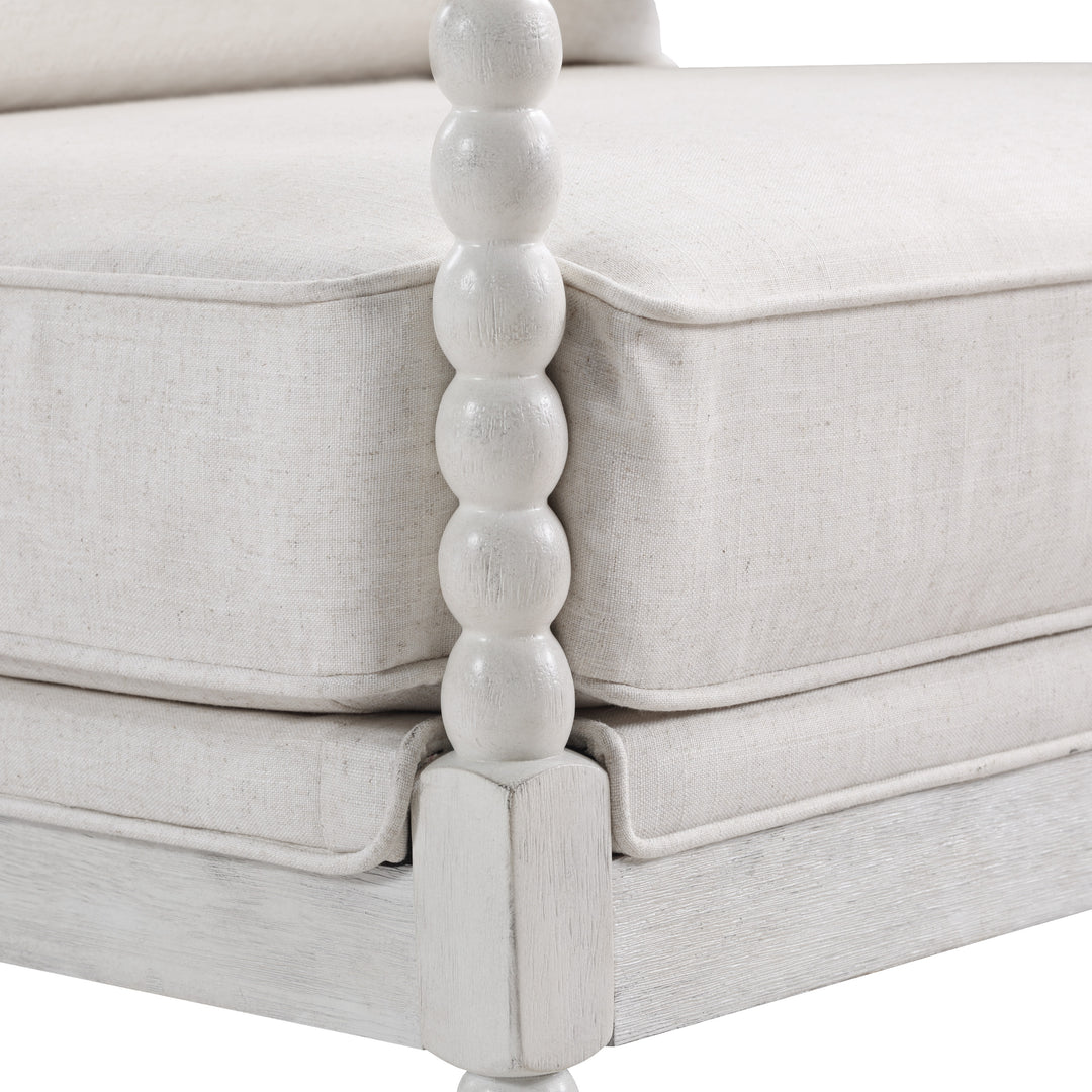 OSP Home Furnishings - Kaylee Spindle Chair - White Linen_6