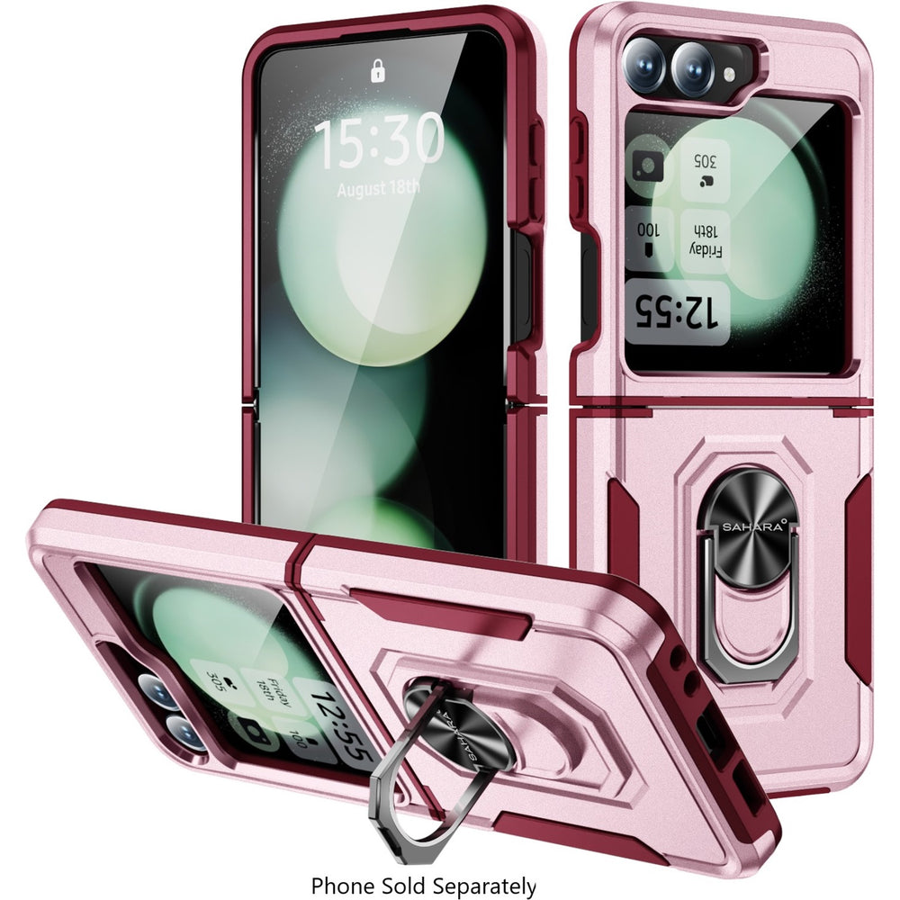 SaharaCase - Raider Series Kickstand Case for Samsung Galaxy Z Flip6 - Desert Rose_1