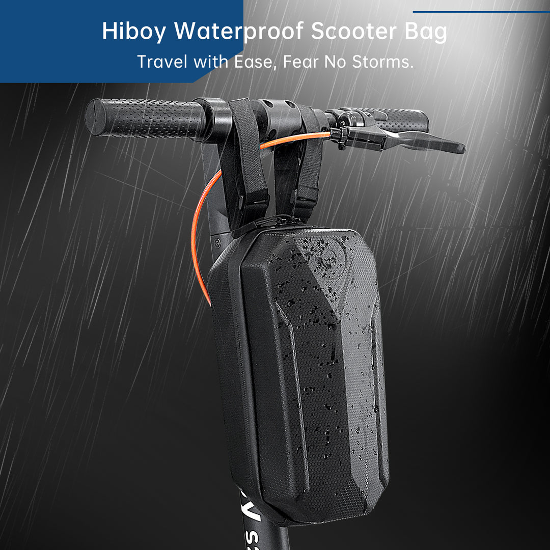 HiBoy - Waterproof and Stable Handlebar Bag for Electric Scooter/Electric Bike/Bicycle/Motorcycle - Black_11