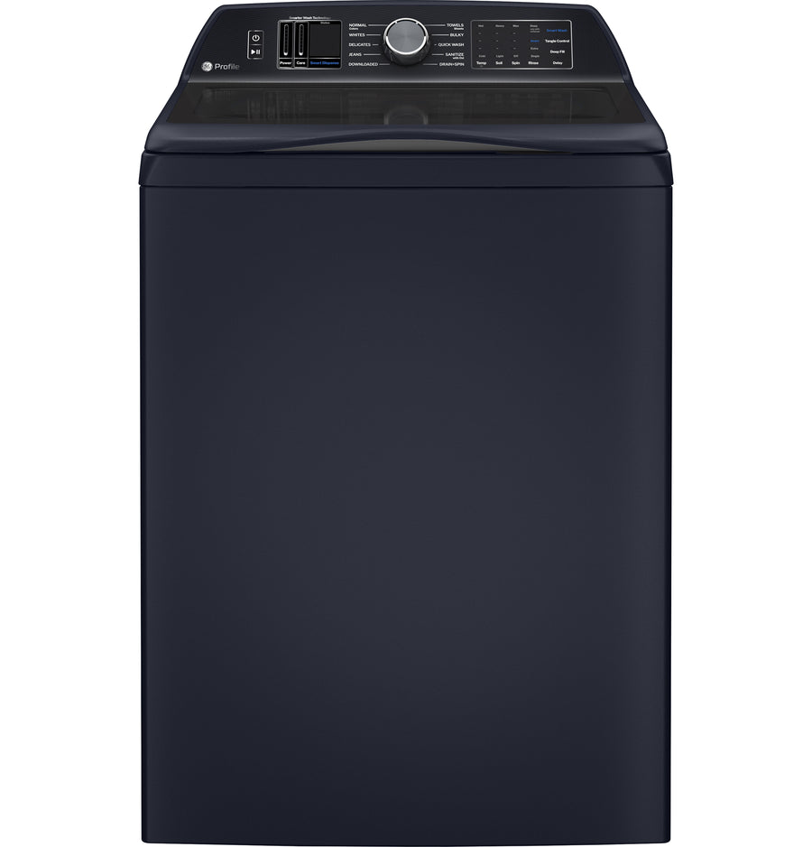 GE Profile - 5.3 Cu. Ft. High-Efficiency Smart Top Load Washer with Adaptive SmartDispense - Sapphire Blue_0