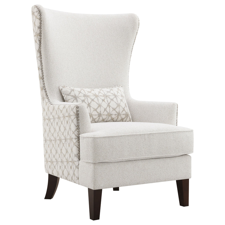 Pippin Upholstered Wingback Accent Chair Latte_0