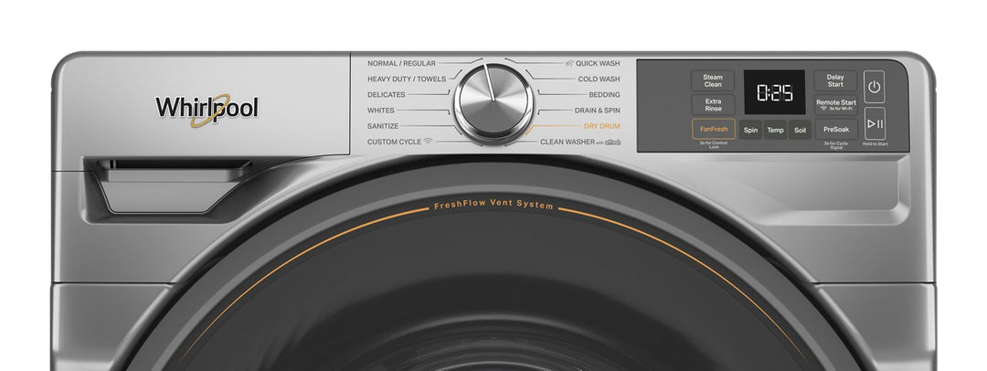 Whirlpool - 4.5 Cu. Ft. High Efficiency Smart Front Load Washer with FreshFlow Vent System - Radiant Silver_10