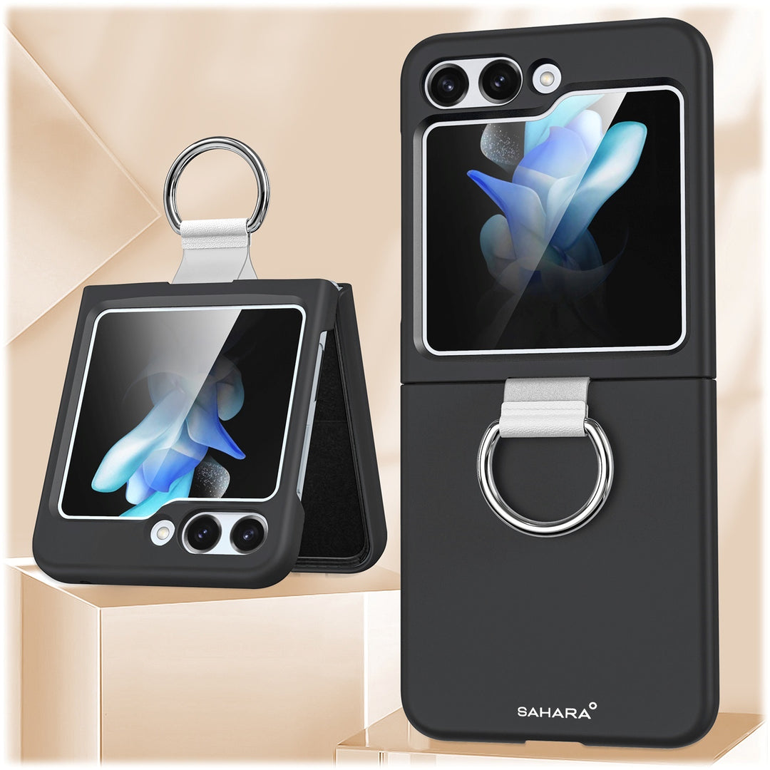 SaharaCase - Venture Series Ring Case for Samsung Galaxy Z Flip6 - Scorpion Black_3