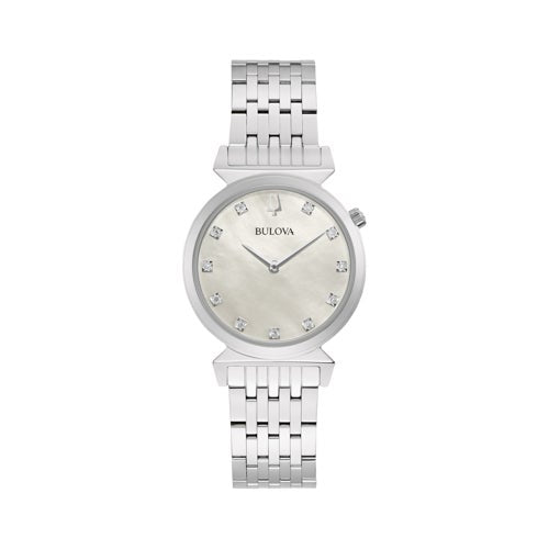 Ladies' Regatta Diamond Silver-Tone Stainless Steel Watch, MOP Dial_0