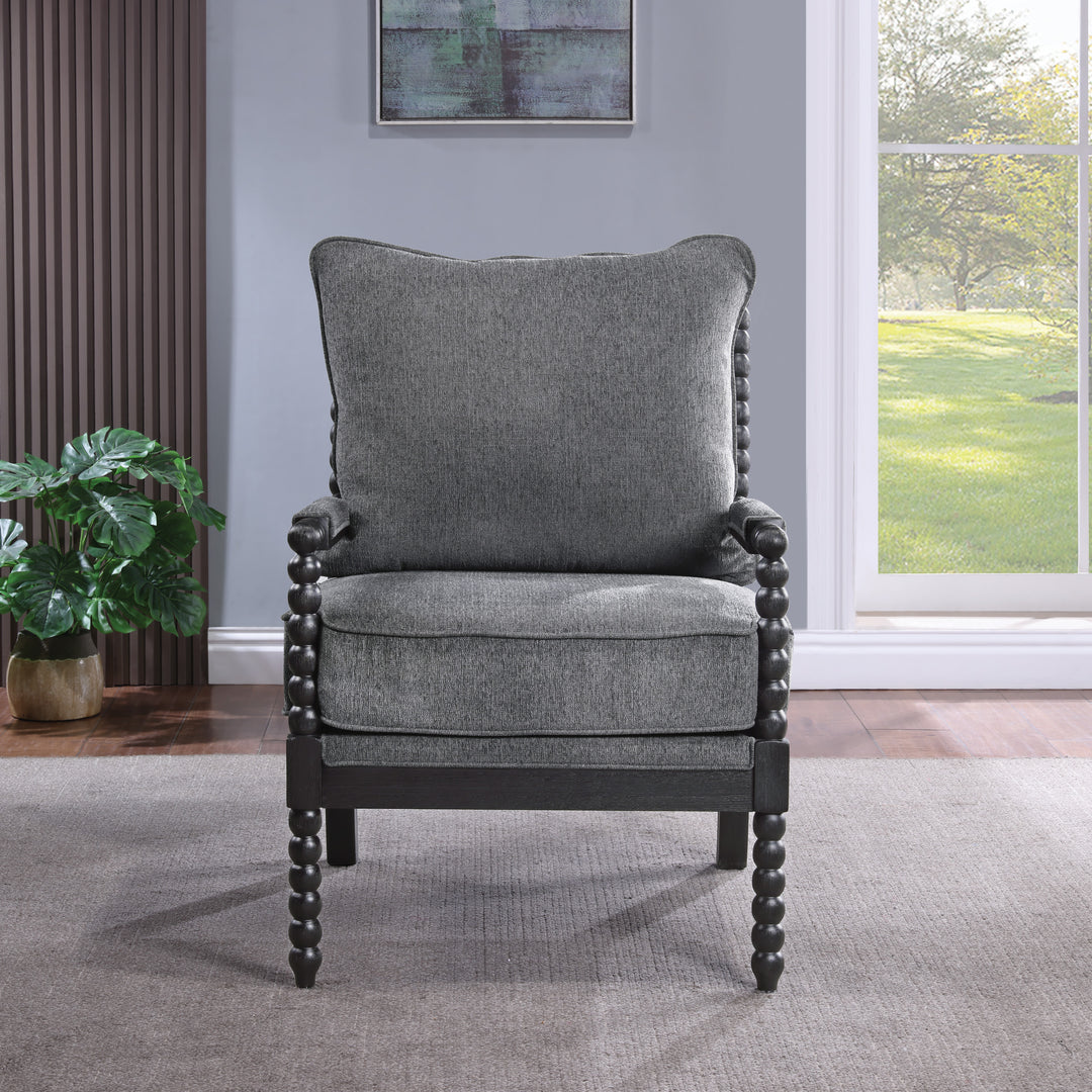 OSP Home Furnishings - Eliza Spindle Chair - Charcoal_5