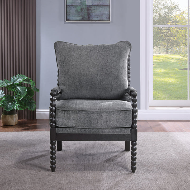 OSP Home Furnishings - Eliza Spindle Chair - Charcoal_5