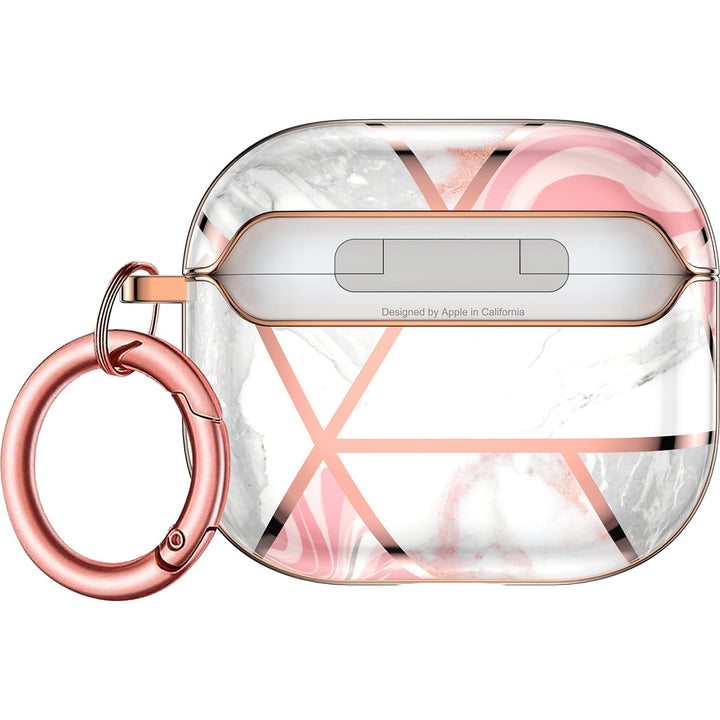 SaharaCase - Empress Series Marble Case for Apple AirPods (3rd Generation) - Pink_2