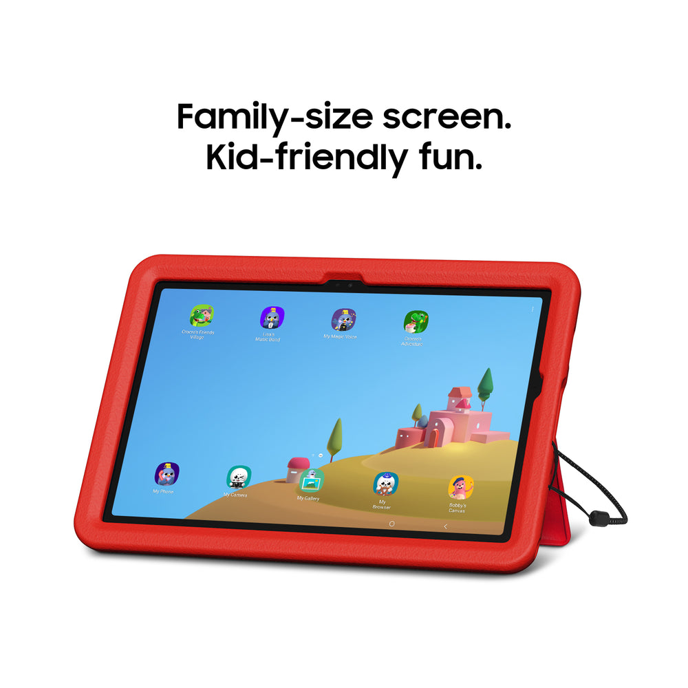 Samsung - Galaxy Tab A9+ Kids Edition 11" 64GB with Puffy Cover - Wi-Fi - Red_1