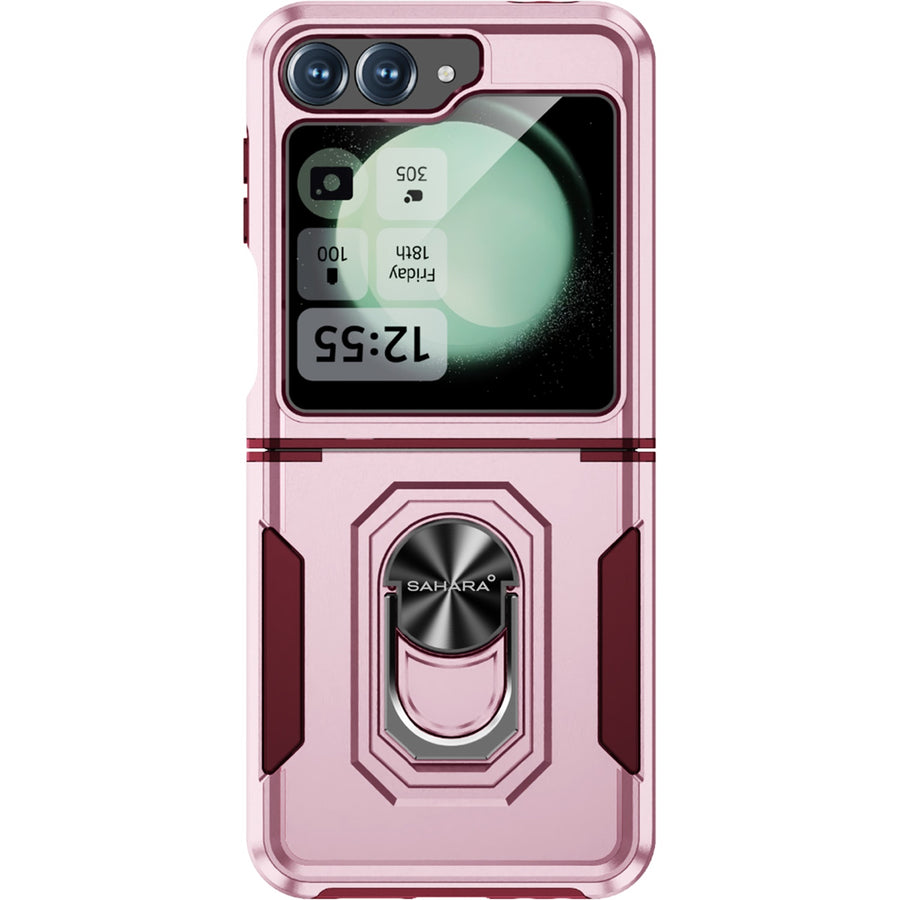 SaharaCase - Raider Series Kickstand Case for Samsung Galaxy Z Flip6 - Desert Rose_0