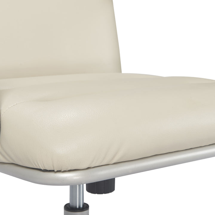 Finch - Franklin Upholstered Office Chair - Bonded Leather - Cream_5