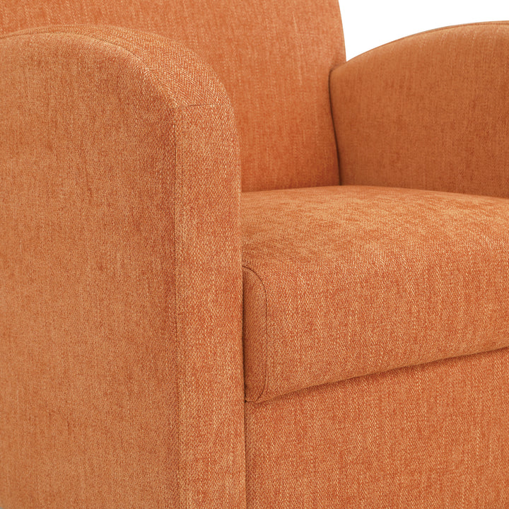 OSP Home Furnishings - Aiden Chair & Ottoman Herringbone - Orange_6