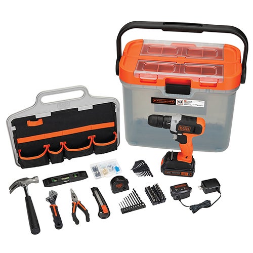 66pc 20V MAX Drill w/ Home Project Tool Kit_0
