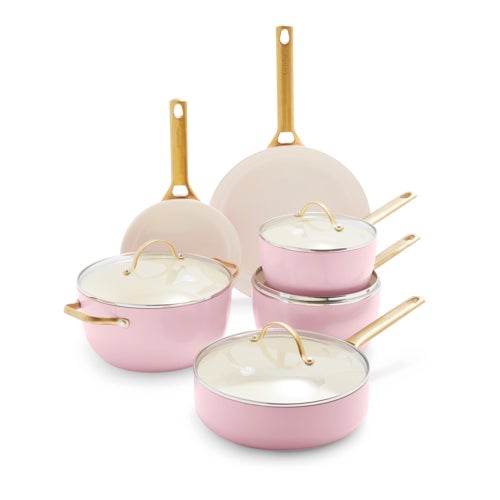 Reserve Ceramic Nonstick 10pc Cookware Set Blush_0