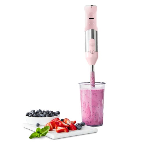 Variable Speed Immersion Hand Blender w/ Attachments Pink_0