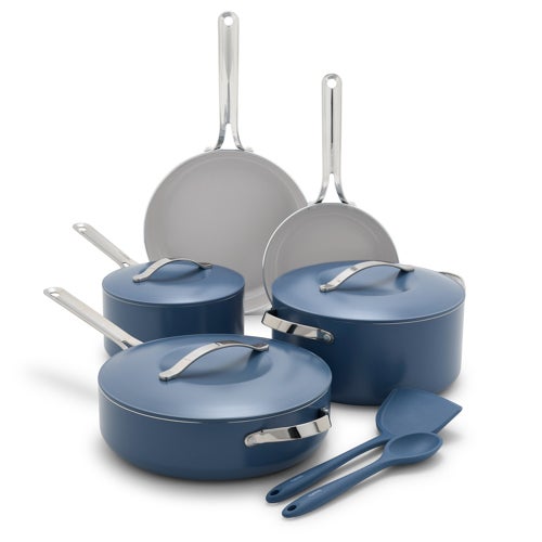 Nova 10pc Ceramic Nonstick Cookware Set, Ocean_0