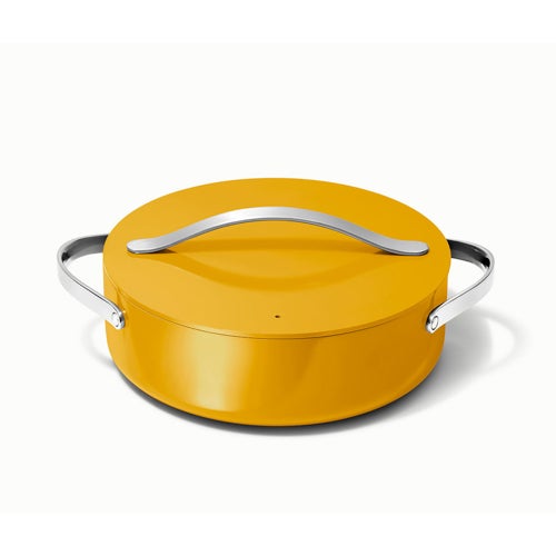 6qt Nonstick Ceramic Rondeau Pan w/ Lid Marigold_0