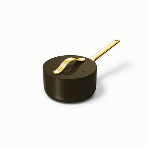 1.75qt Iconics Nonstick Ceramic Saucepan, Black/Gold_0