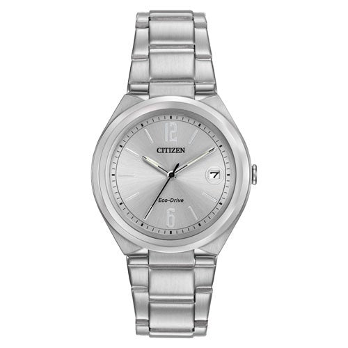 Ladies' Chandler Eco-Drive Silver Stainless Steel Watch, Silver Dial_0