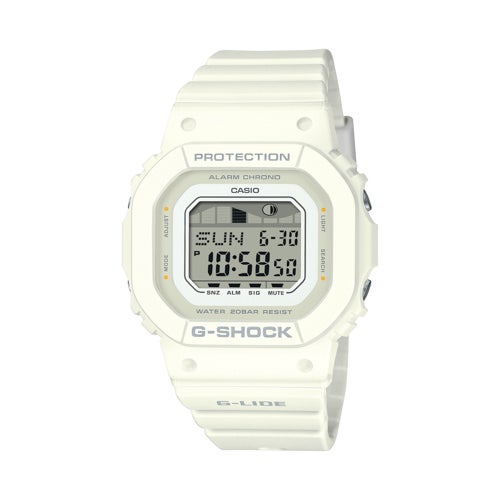 Ladies' G-LIDE Digital White Resin Watch_0
