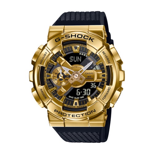 Men's G-Shock Ana-Digi Gold-Tone & Black Resin Watch_0