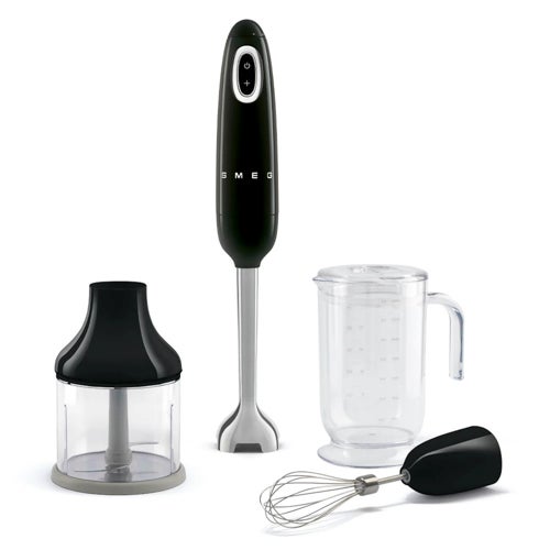 50's Retro-Style Hand Blender w/ Accessories, Black_0