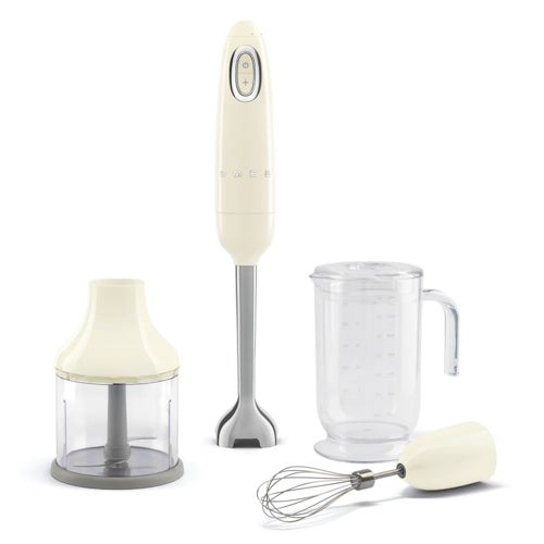 50's Retro-Style Hand Blender w/ Accessories, Cream_0