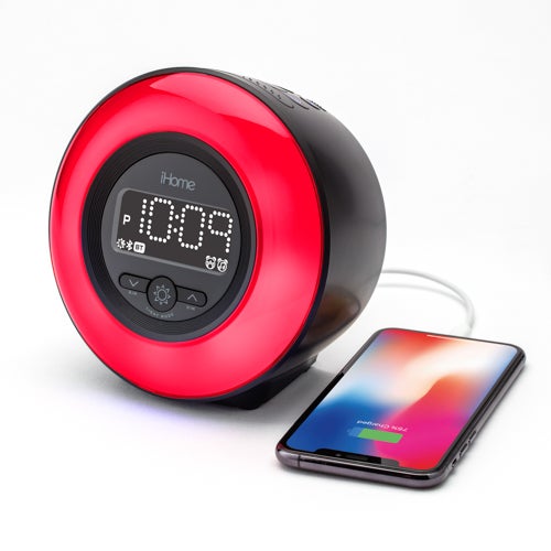 Bluetooth Color Changing Alarm Clock Radio w/ USB Charging_0