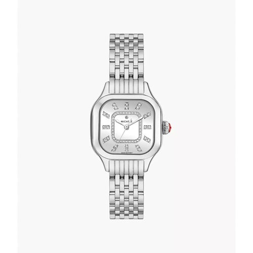 Ladies' Meggie Silver-Tone Stainless Steel Watch, Diamond & MOP Dial_0