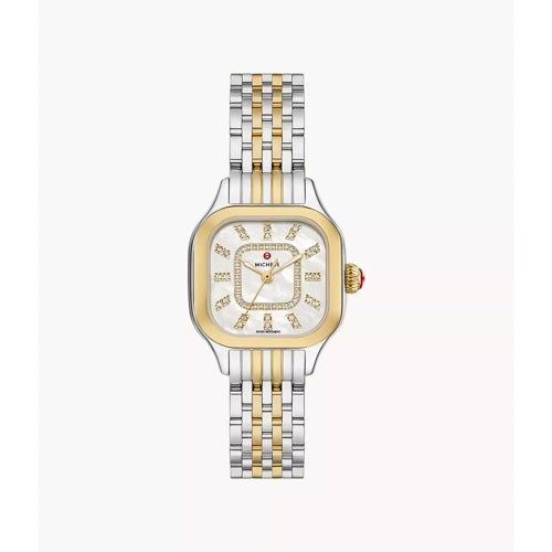 Ladies' Meggie 2-Tone 18K Gold Stainless Steel Watch, Diamond & MOP Dial_0