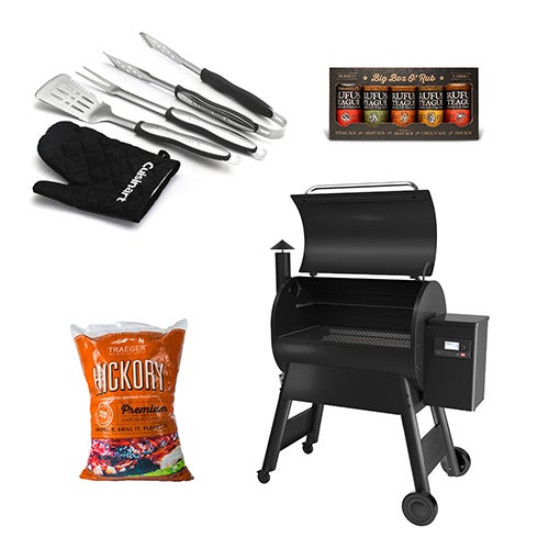 Pro 780 Smart Pellet Grill/Smoker Starter Set, Black_0