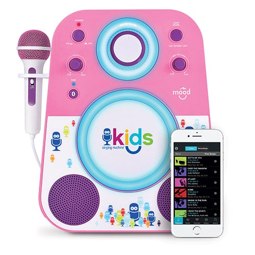 Kids Bluetooth Sing-Along System, Pink and Purple, Ages 4+ Years_0