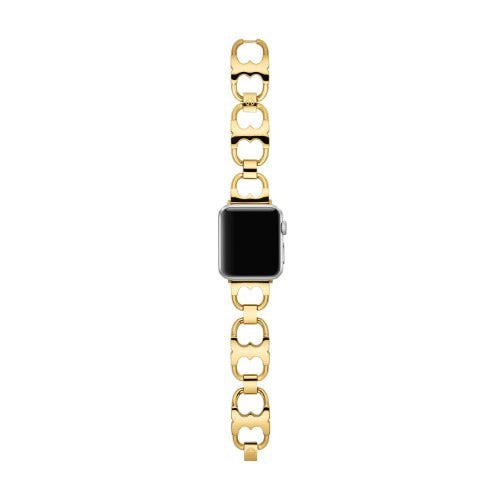 Double T Link Gold-Tone Stainless Steel Bracelet for Apple Watch_0